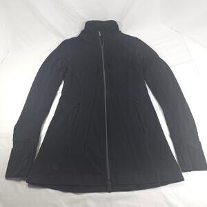 Athleta Casual Long Sleeve Zip Up Jacket Womens Size XXS Black